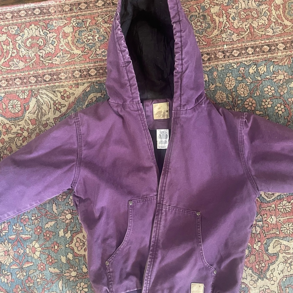 Kids Carhartt Purple Hooded Jacket